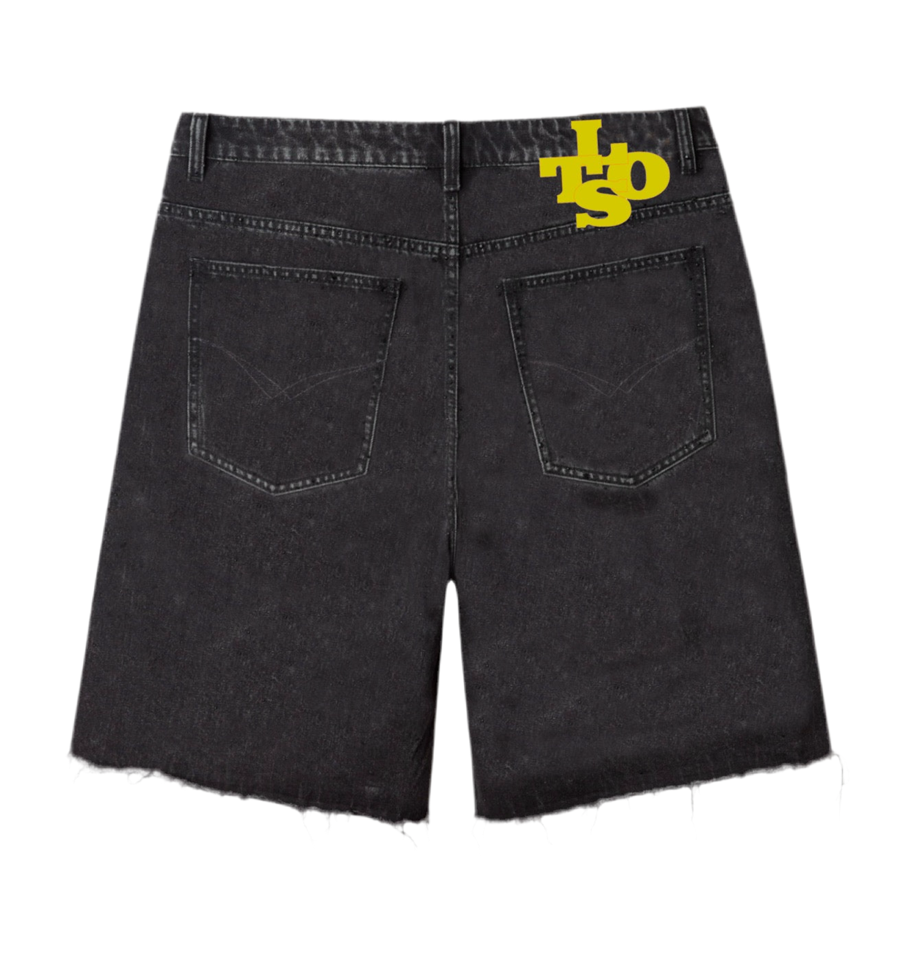 Double Knee Leather Patch Jorts