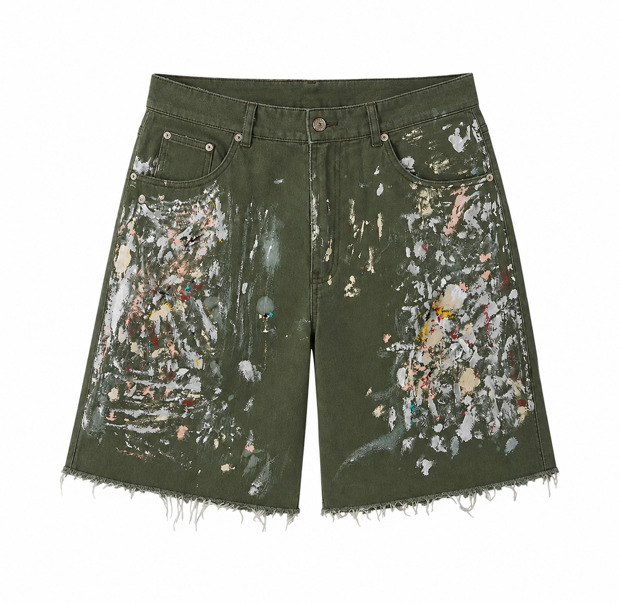Paint Splatter Shorts