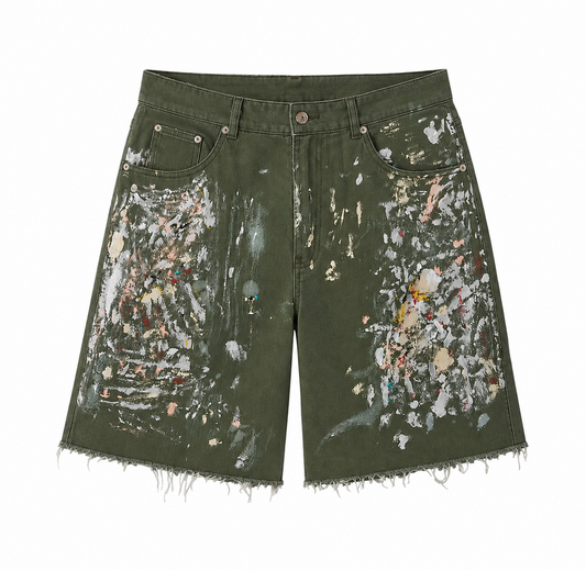Paint Splatter Shorts